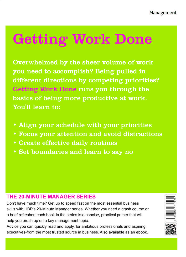 Getting Work Done - 3